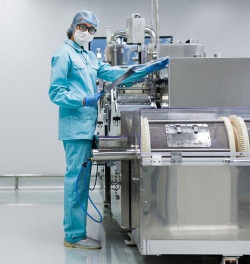 Production in a cleanroom